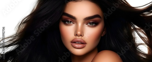 background, Perfect for advertisement for beauty products, specifically hair care products, generative AI
