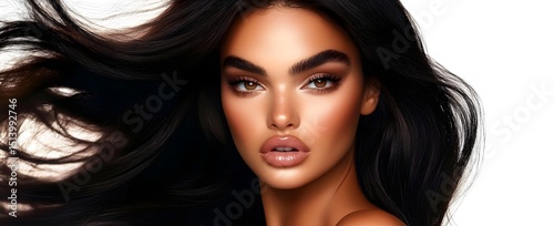 background, Perfect for advertisement for beauty products, specifically hair care products, generative AI