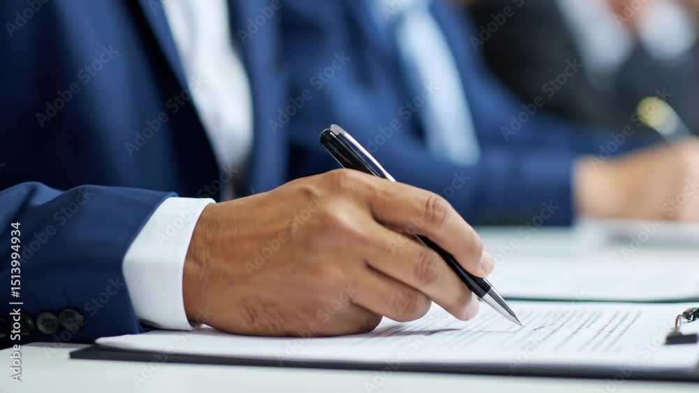 Document signing and contract agreement in business settings to show commitment Document signing and contract agreement in business settings to show commitment