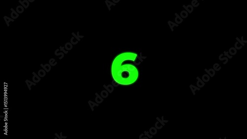 A colorful countdown animation from 10 to 0 with shiny, reflective text in vibrant colors. Perfect for adding energy and style to videos, presentations, live streams, and event intros
