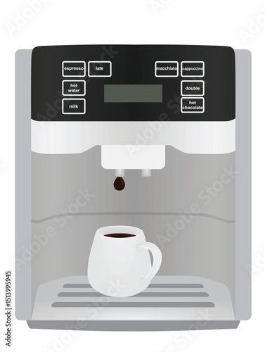 Coffee machine  espresso. vector illustration