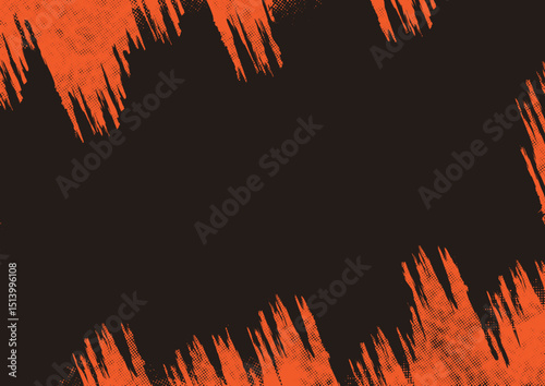 Bold orange stripes in comic style background