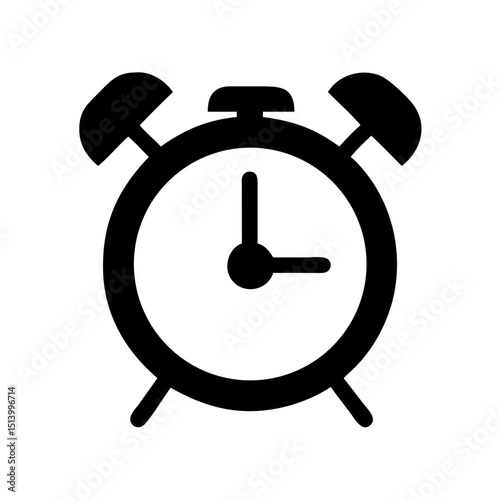 Alarm clock icon vector image time reminder wake up call alarm symbol deadline schedule graphic 90
