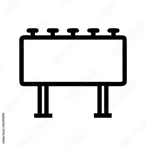 Billboard advertising sign vector illustration for marketing and promotion campaign design template
