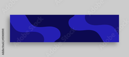 blue abstract background linkedin banner template
