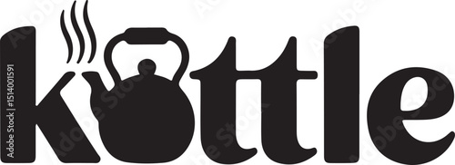 A clean logo design featuring the brand name "Kettle" vector on white background