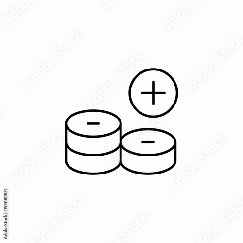 add payment icon sign vector