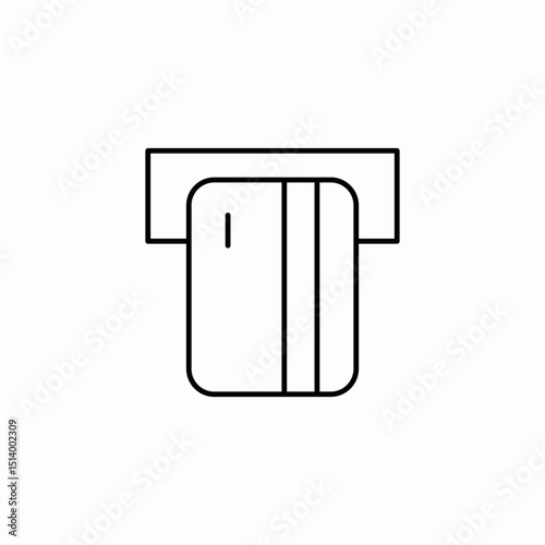 card reader icon sign vector