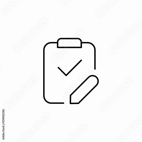 check clipboard icon sign vector