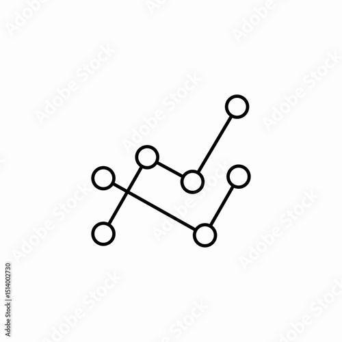 data lines bars icon sign vector