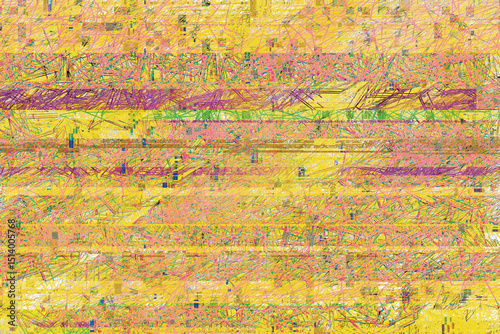 glitch pattern abstract background noise yellow stripe