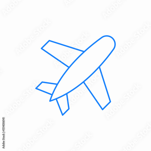 airplane airbus icon sign vector