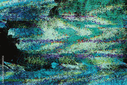 glitch pattern abstract background noise blue texture