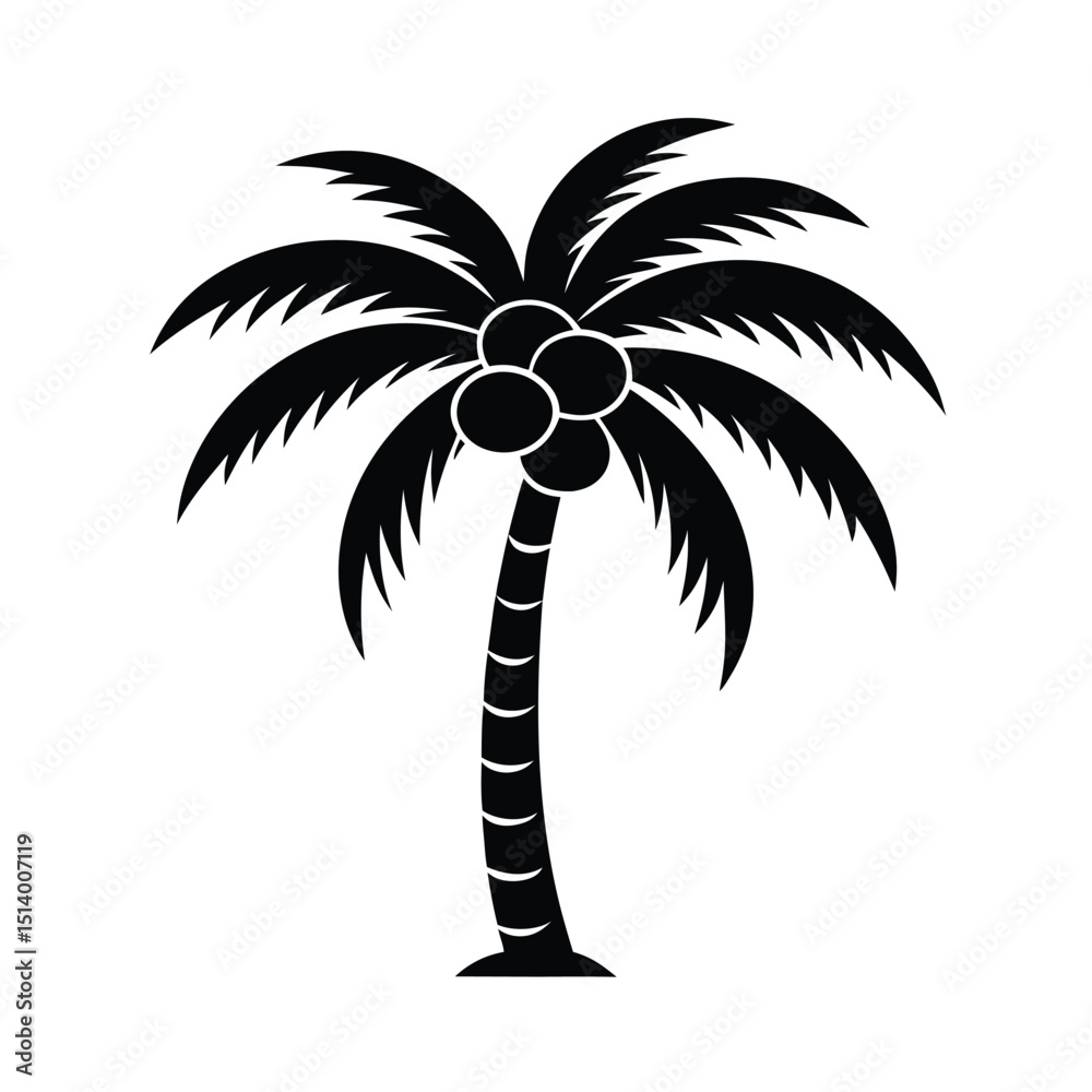 Fototapeta premium palm tree silhouette