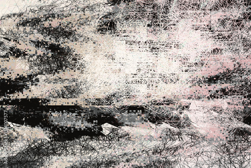 glitch pattern abstract background noise black and white texture