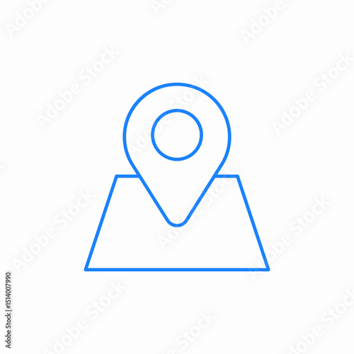 location pin map icon sign vector
