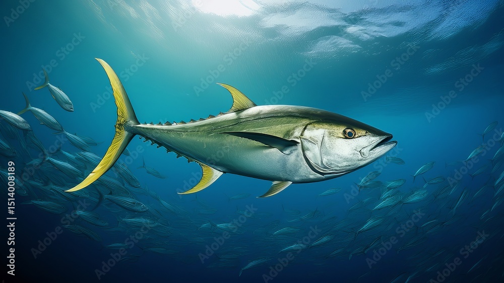 Fototapeta premium Underwater Photograph Large Group