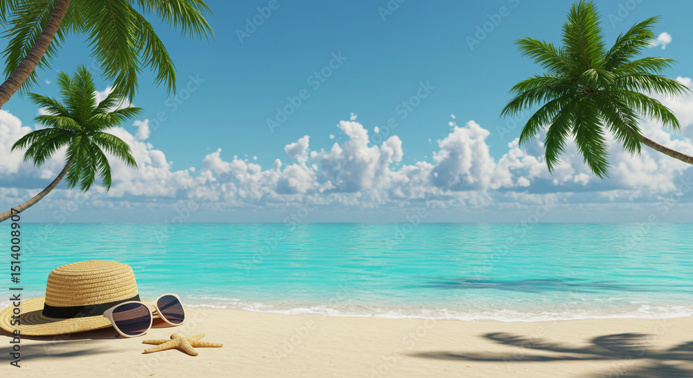 Obraz premium tropical beach scene