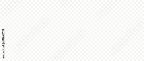 Horizontal rectangular banner with small checkered gray-white seamless grid pattern as standard designation of transparency in graphic editors. Vector illustration depicting transparent background.