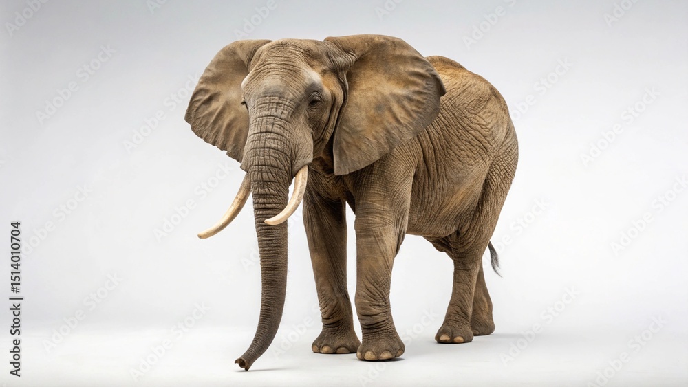 Obraz premium Elephant on studio background