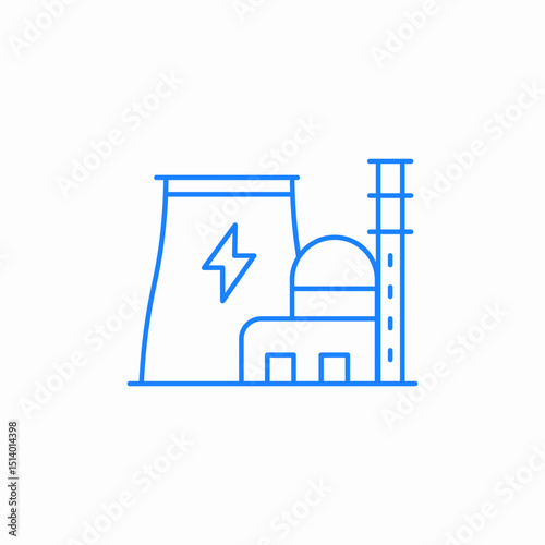 industrial plant icon sign vector