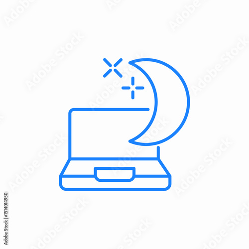 night shift icon sign vector