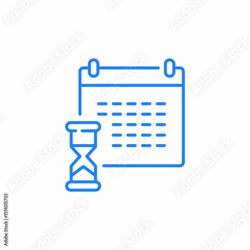 planner deadlines icon sign vector
