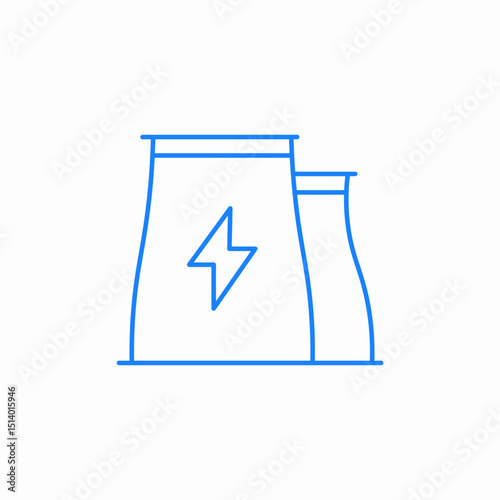 power plant icon sign vector