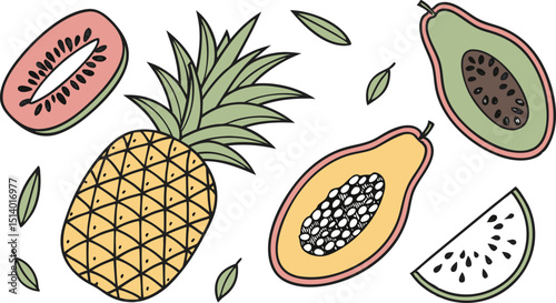 illustration of a pineapple