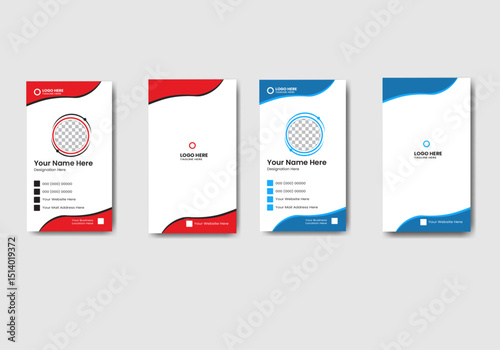 Modern Clean Professional Corporate Business Card Design or Company Design Tamplate with two color variation 