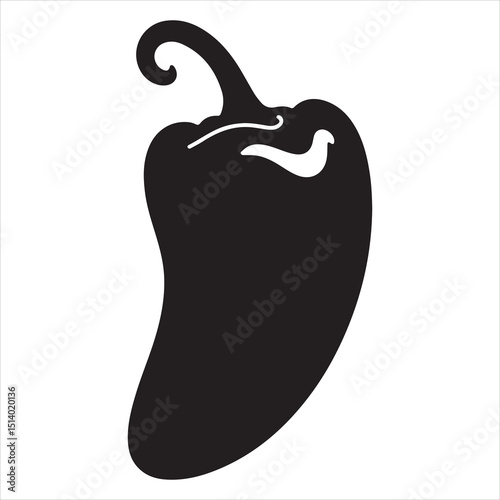 Bell Pepper Designs in Black and White with a Basic Minimalist Look