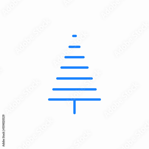 bar tree icon sign vector
