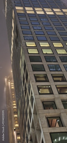  skyscrapers night city - fogg