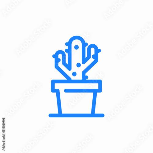 cactus plan icon sign vector