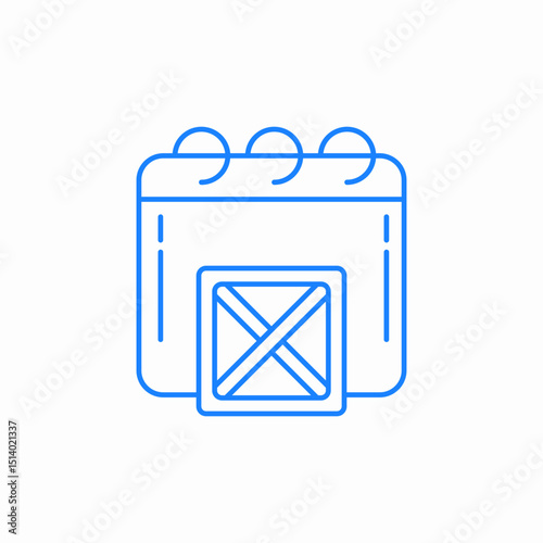 shipment date icon sign vector