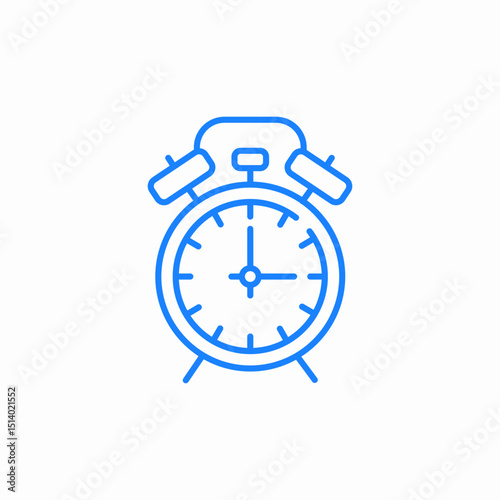 table clock icon sign vector