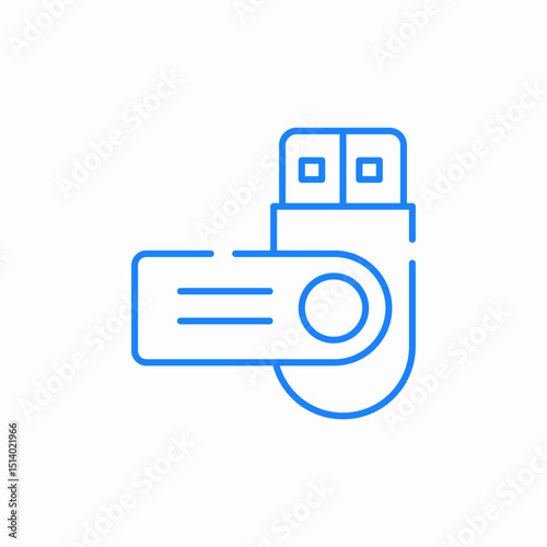 usb flash disc icon sign vector