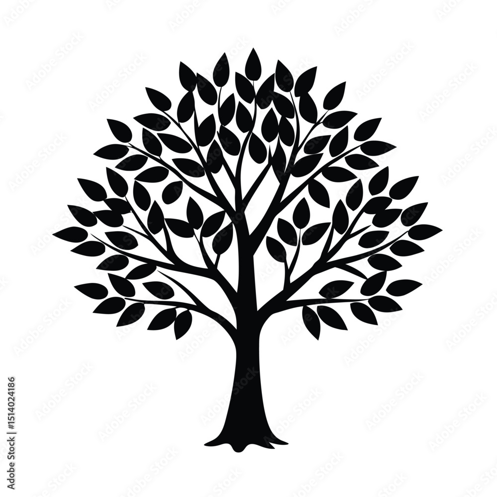 Obraz premium tree silhouette vector