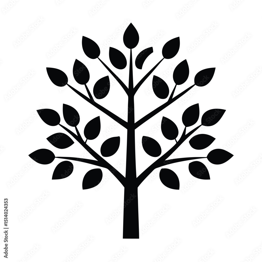 Obraz premium tree silhouette vector