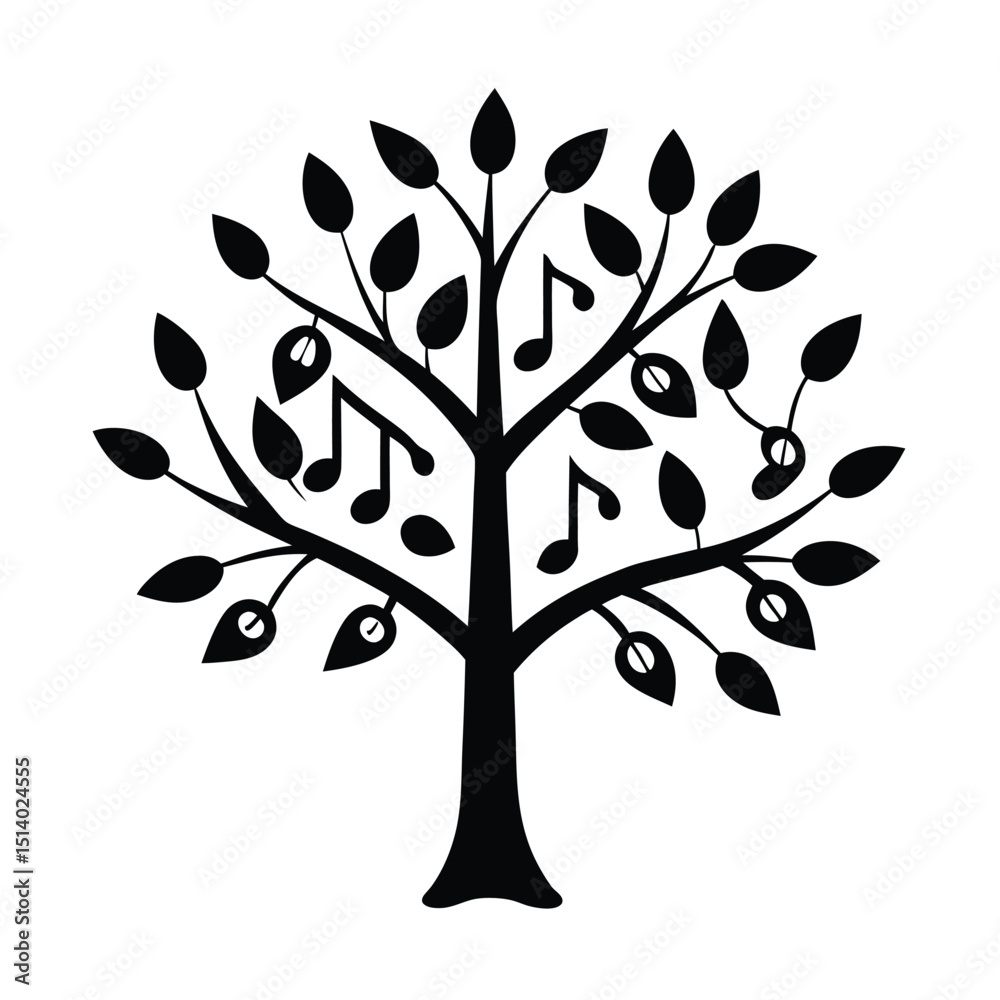 Obraz premium vector tree silhouette