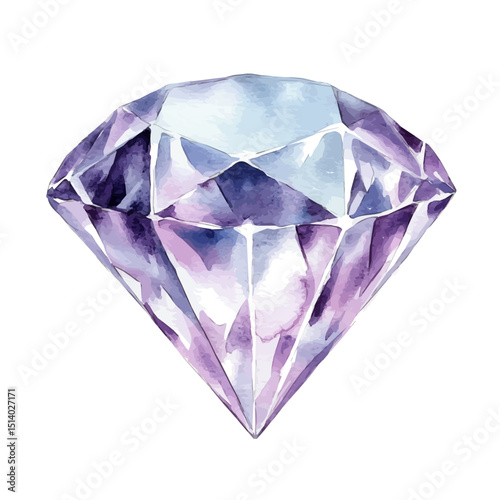 My Watercolor illustration, illustration, diamond shape painting isolated on a white background, illustration, AI painting design, vector illustration set, eps format