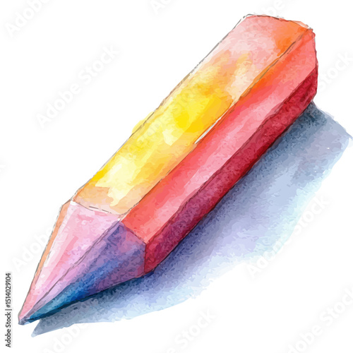 My Watercolor illustration, illustration eraser painting isolated on a white background, illustration, AI painting design, vector illustration set, eps format	