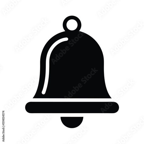 Alarm Bell Icon Vector Flat Clean Look Isolated