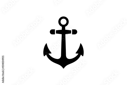 Anchor nautical sea ocean marine symbol vector icon