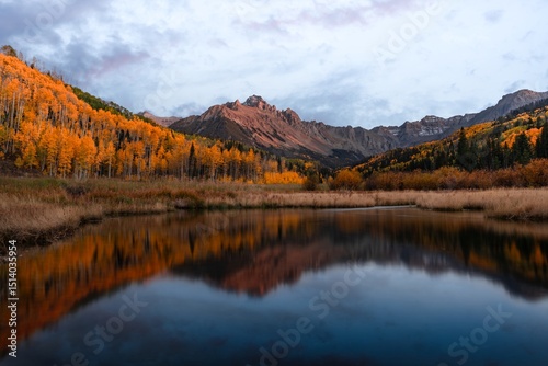 Mt Sneffles Fall Colors, San Juan Mountain, Colorado Fall Colors