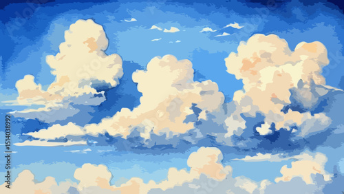 Clouds painting