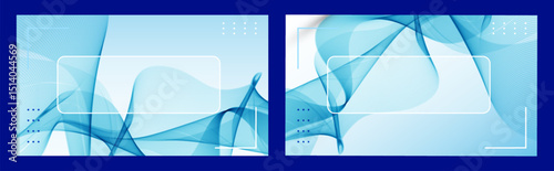 abstract blue background with glowing lines