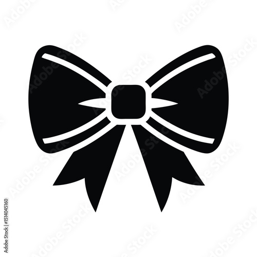 Bow Icon Vector Flat Clean Look Isolated