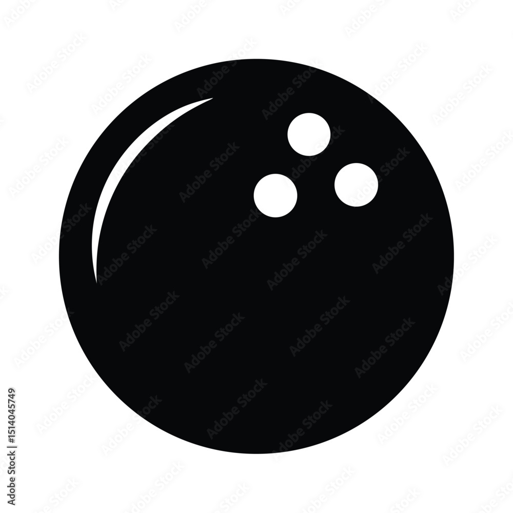 Bowling Ball Icon Vector Flat Clean Look Isolated Bowling Ball Icon Vector Flat Clean Look Isolated