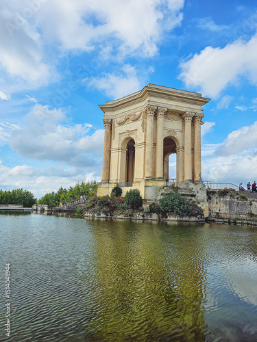 The Water castle (chateau d'eau) in the Promenade du Peyrou in the city of Montpellier
